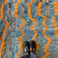 Beni Ouarain Moroccan Colorful Rug (931) 290x206cm - Deep in the ocean