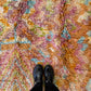 Beni Ouarain Moroccan Colorful Rug (852) 251x157cm - Pumpkin pie