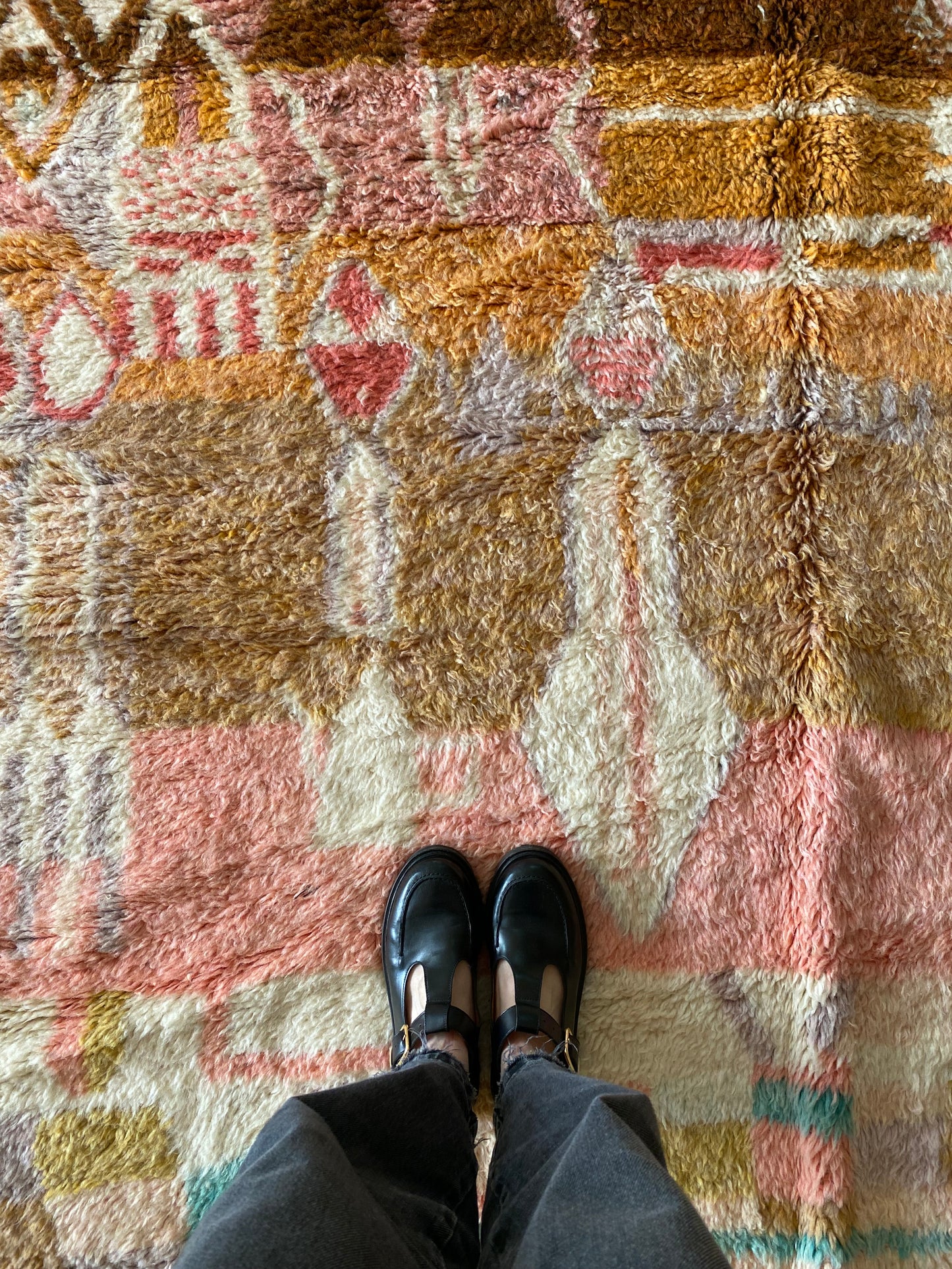 Beni Ouarain Moroccan Colorful Rug (923) 228x176cm - Terra