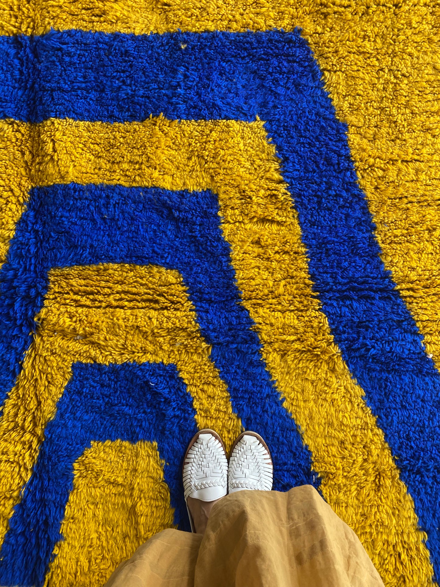 Tapis Beni Ouarain coloré (615) 301x204cm - Jardin Majorelle