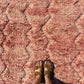 Beni Ouarain Moroccan Colorful Rug (974) 343x260 - Pink Lake