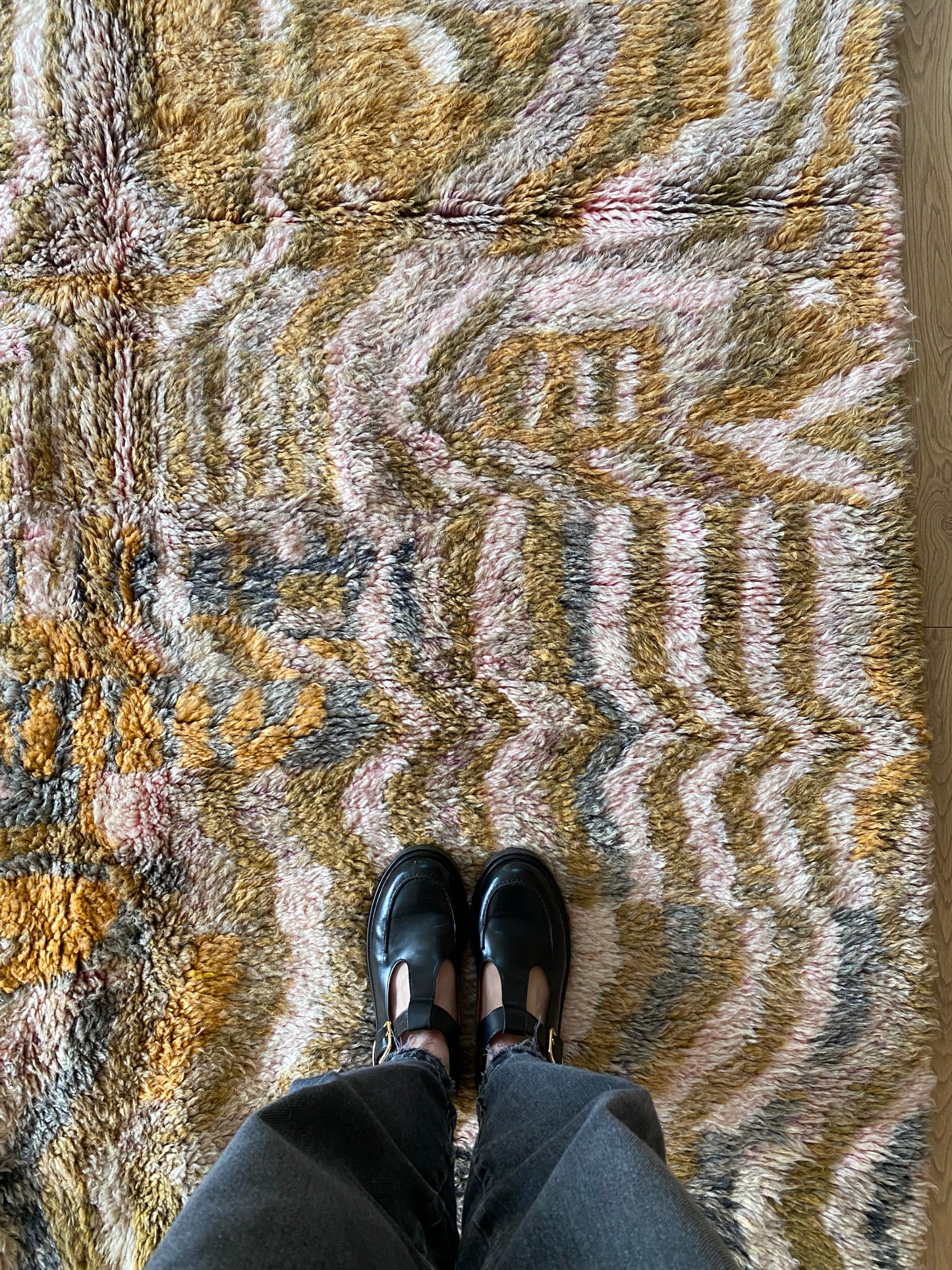 Beni Ouarain Moroccan Colorful Rug (924) 262x173cm - Moss