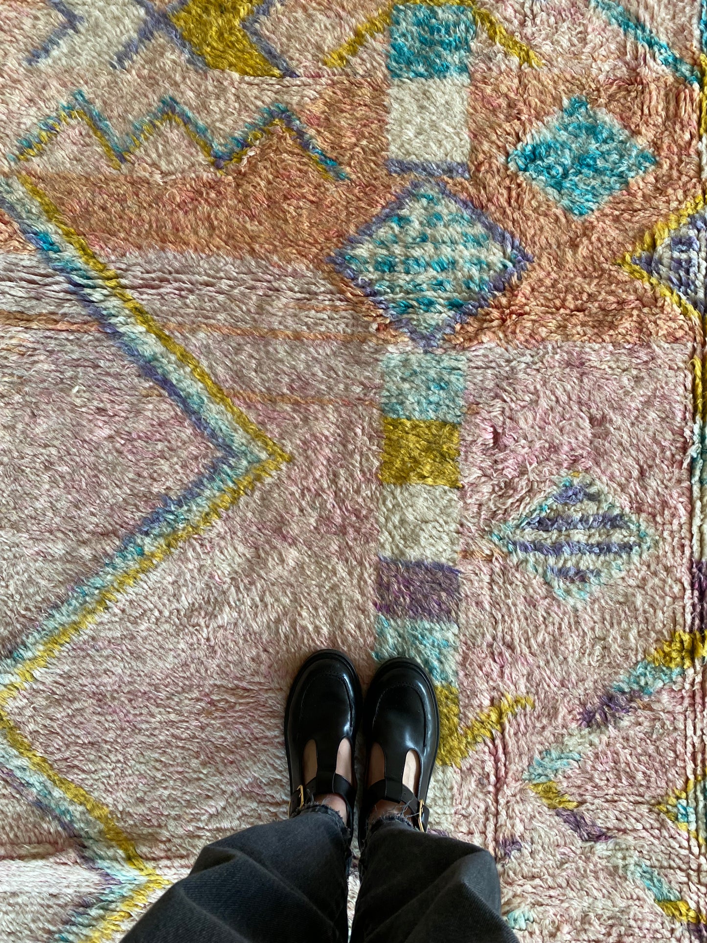 Beni Ouarain Moroccan Colorful Rug (934) 303x212cm - Memories