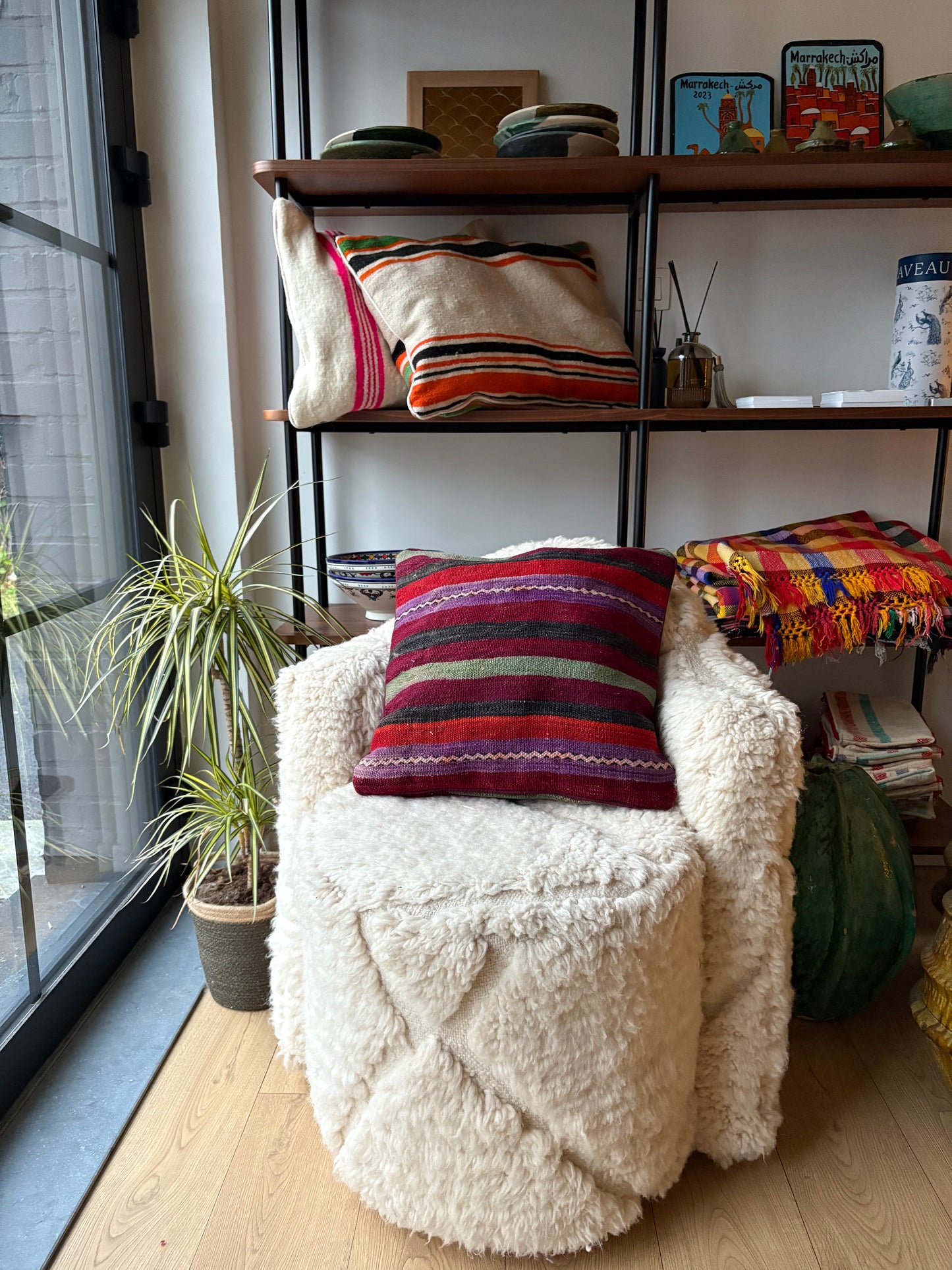 Coussin marocain en laine - 45x45cm