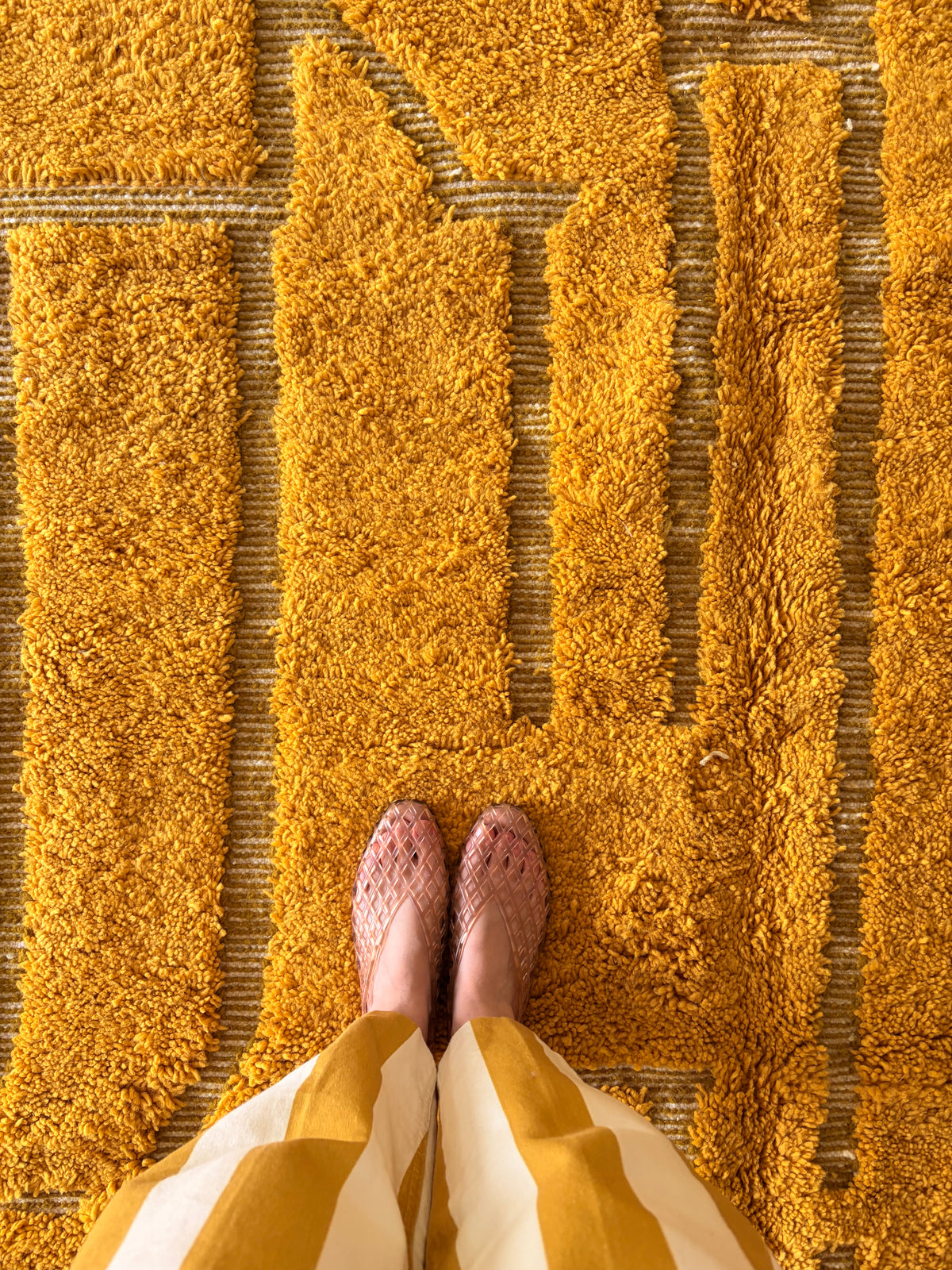Beni Ouarain Moroccan Colorful Rug (1283) 310x209cm - Sunshine in the Garden