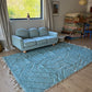 Beni Ouarain Moroccan Colorful Rug (806) 310x201cm - Baby Blue