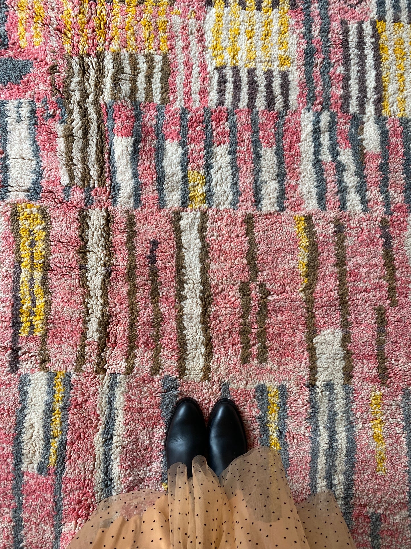 Beni Ouarain Moroccan Colorful Rug (407) 302x196cm - Birds
