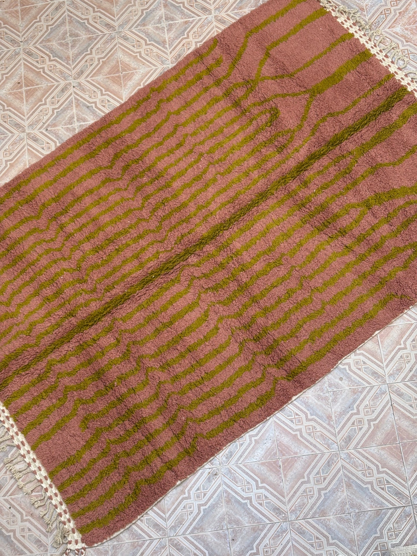 Beni Ouarain Moroccan Colorful Rug (960) 207x312cm - Arenal No 2