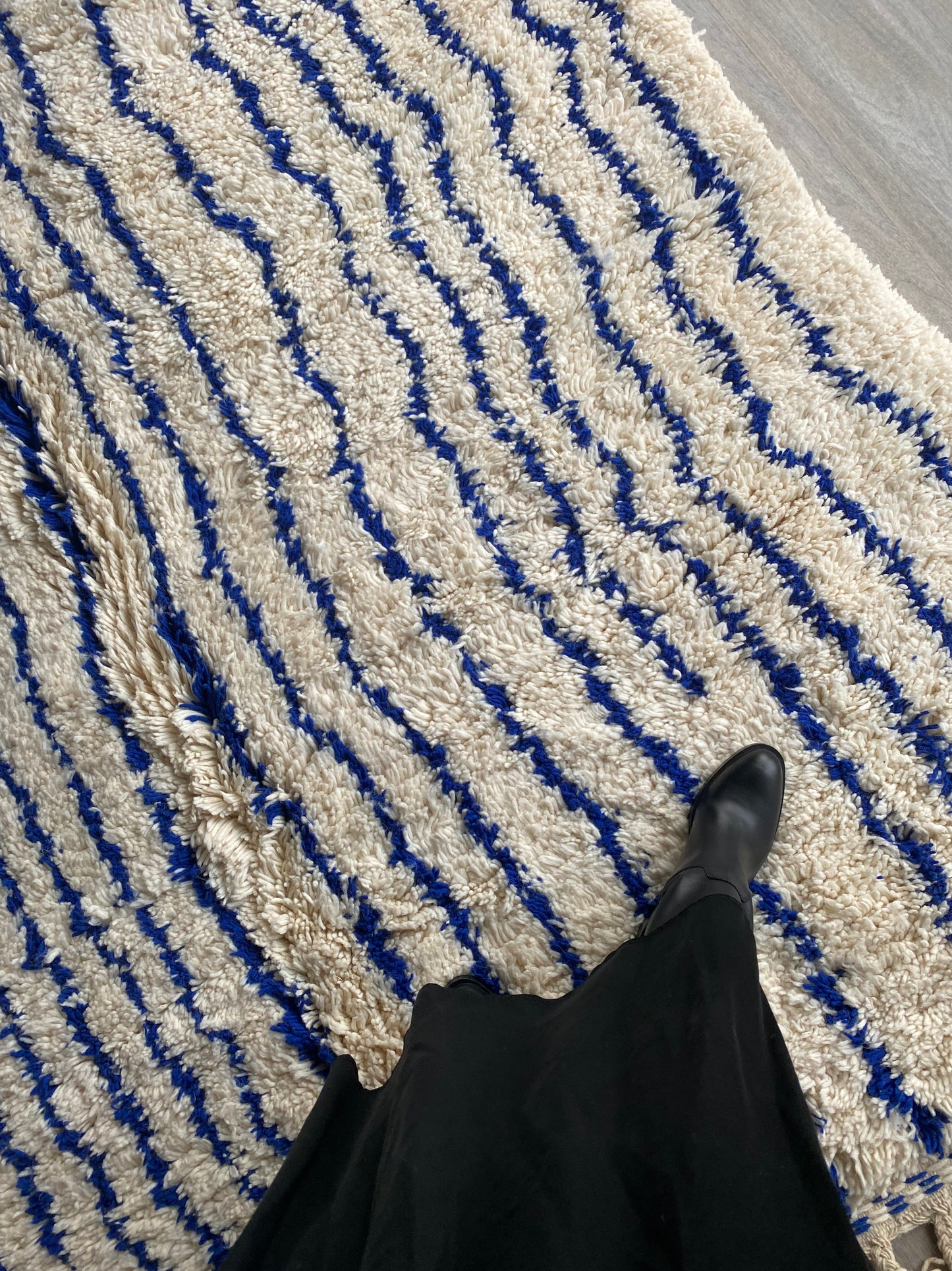 White Berber Wool Rug (413) 290x207cm - Source