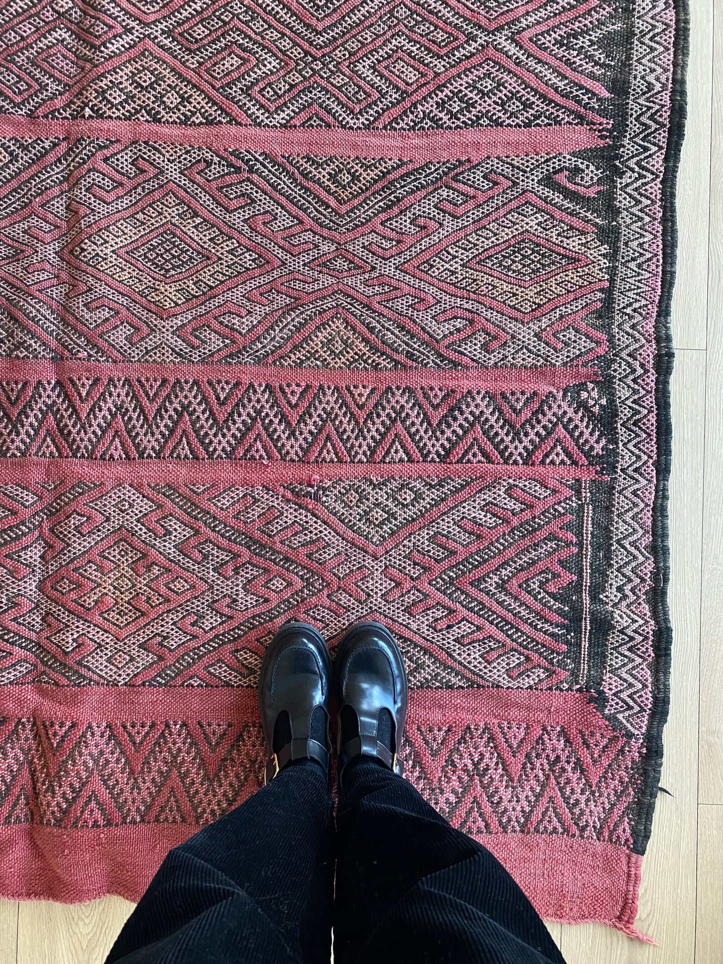 Tapis Kilim marocain ancien (840) 308x178cm