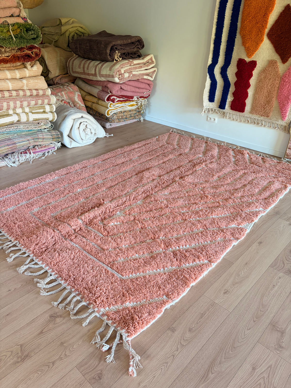 Tapis Beni Ouarain coloré (1287) 310x202cm - The Mirror