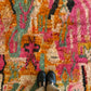 Tapis Beni Ouarain coloré (938) 260x156cm - Bubble Gum