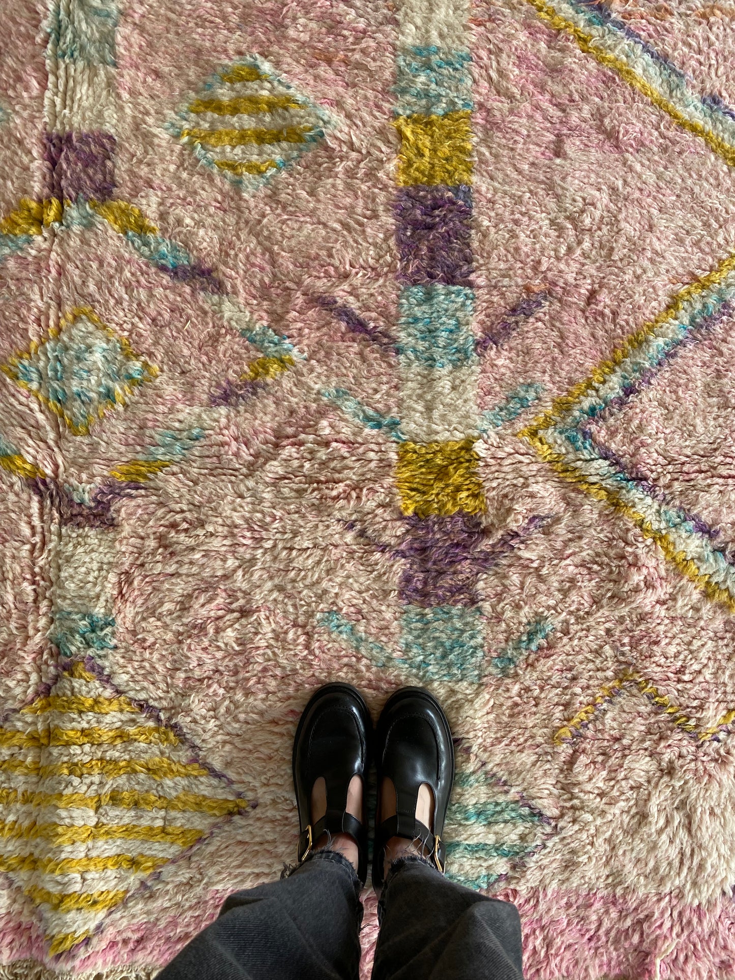 Beni Ouarain Moroccan Colorful Rug (934) 303x212cm - Memories