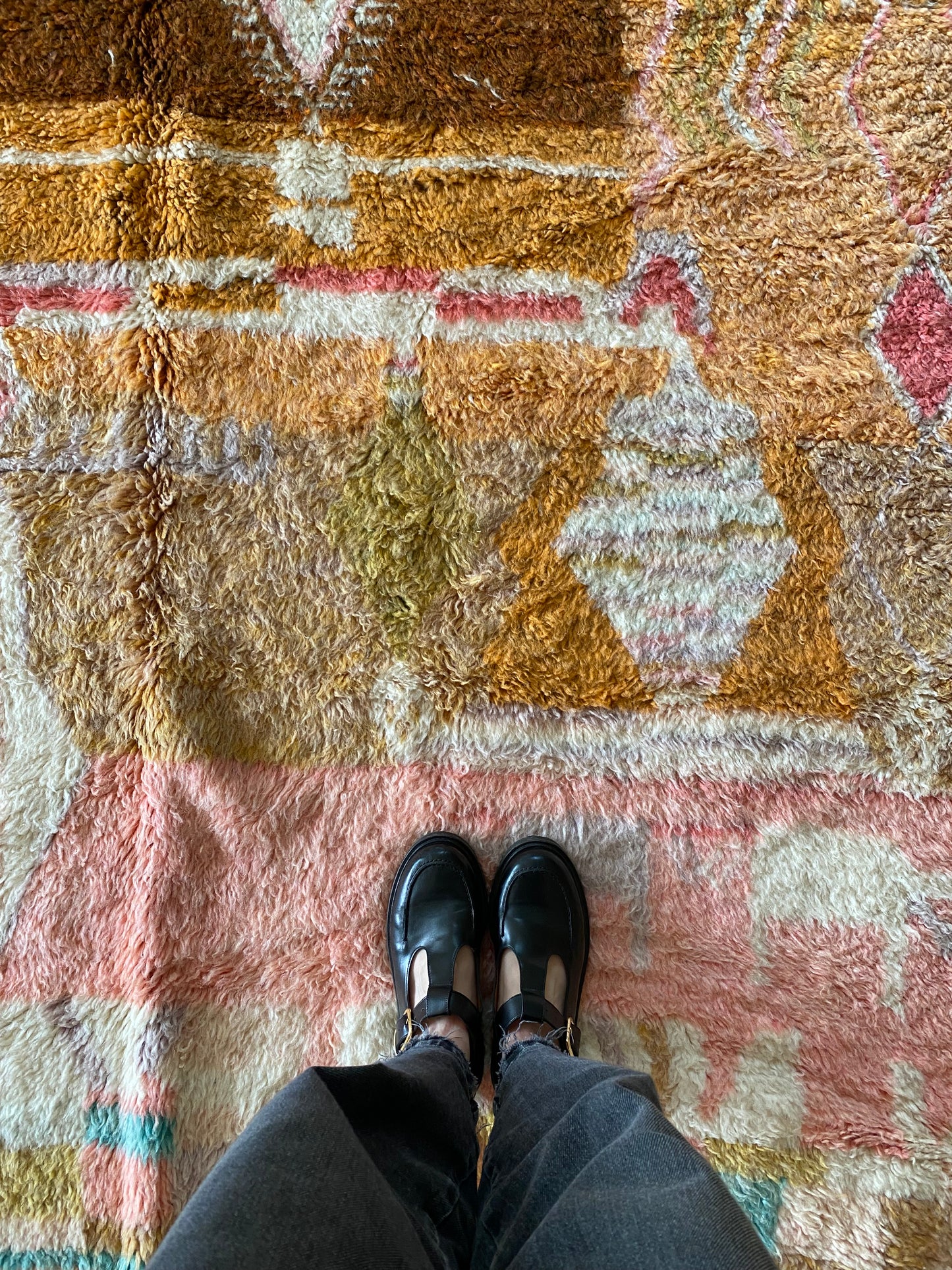 Beni Ouarain Moroccan Colorful Rug (923) 228x176cm - Terra