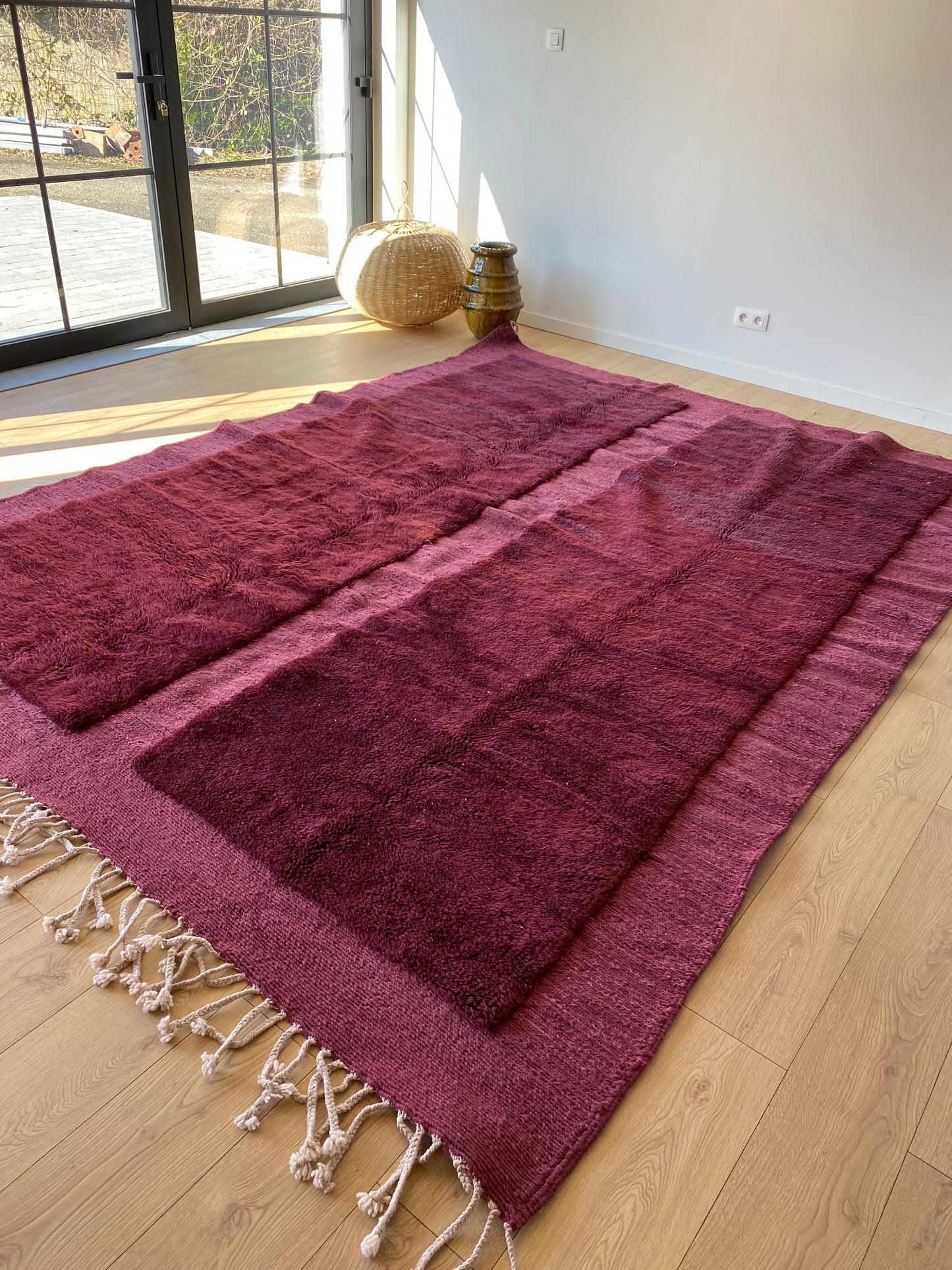 Tapis marocain Mrirt (838) 327x250cm - Ox Blood