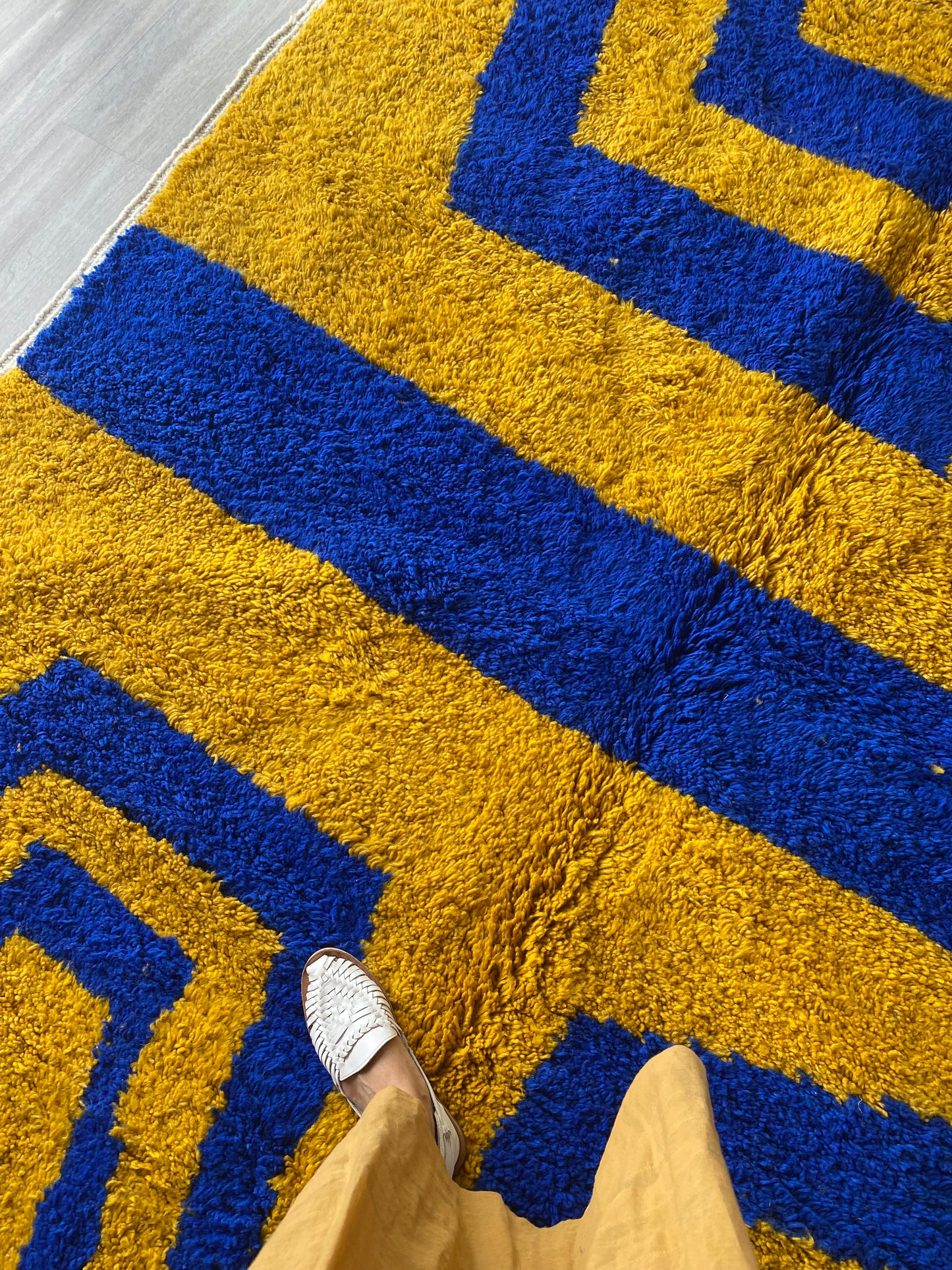 Tapis Beni Ouarain coloré (615) 301x204cm - Jardin Majorelle