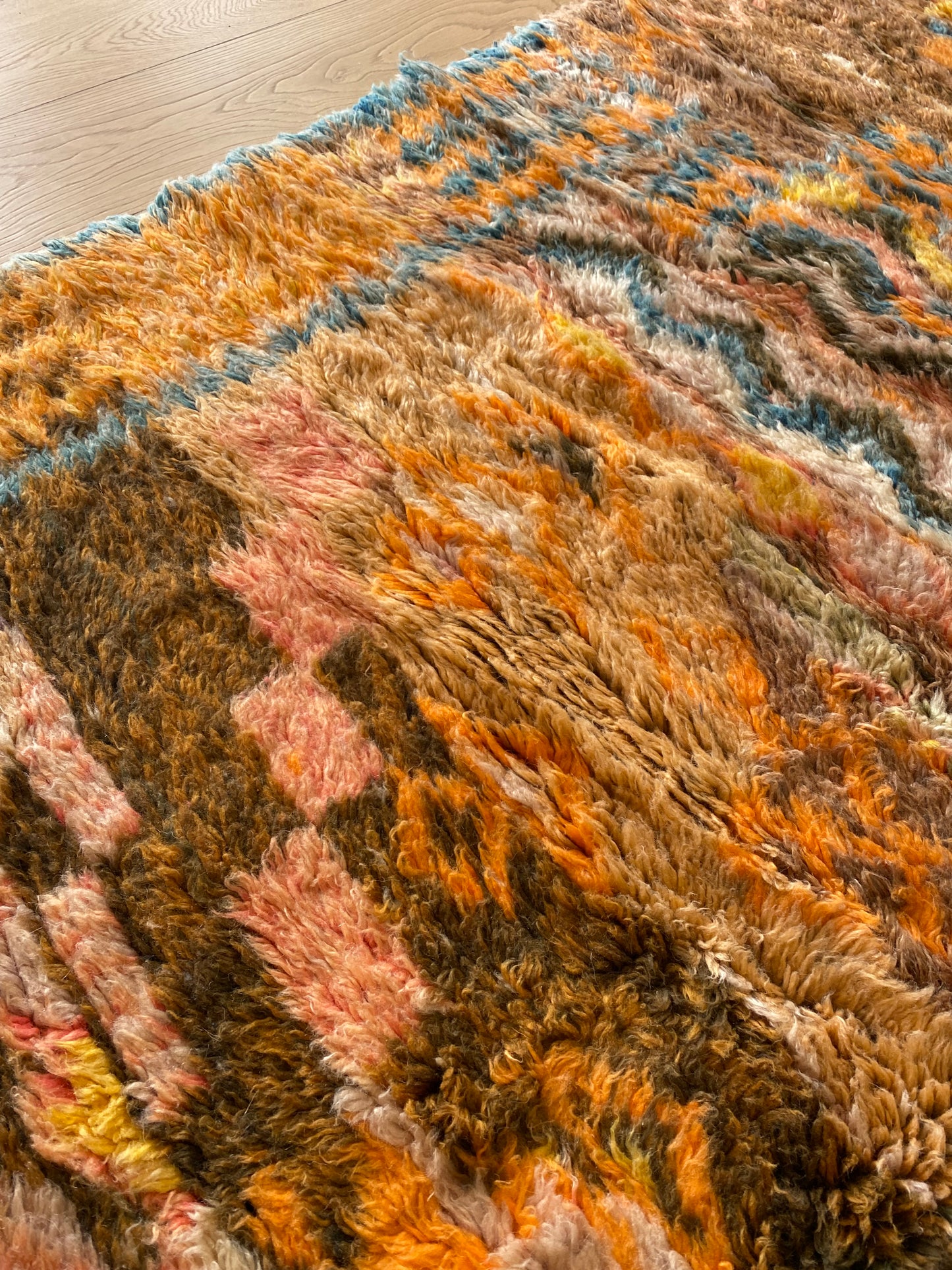 Beni Ouarain Moroccan Colorful Rug (928) 302x182cm - Electrifying