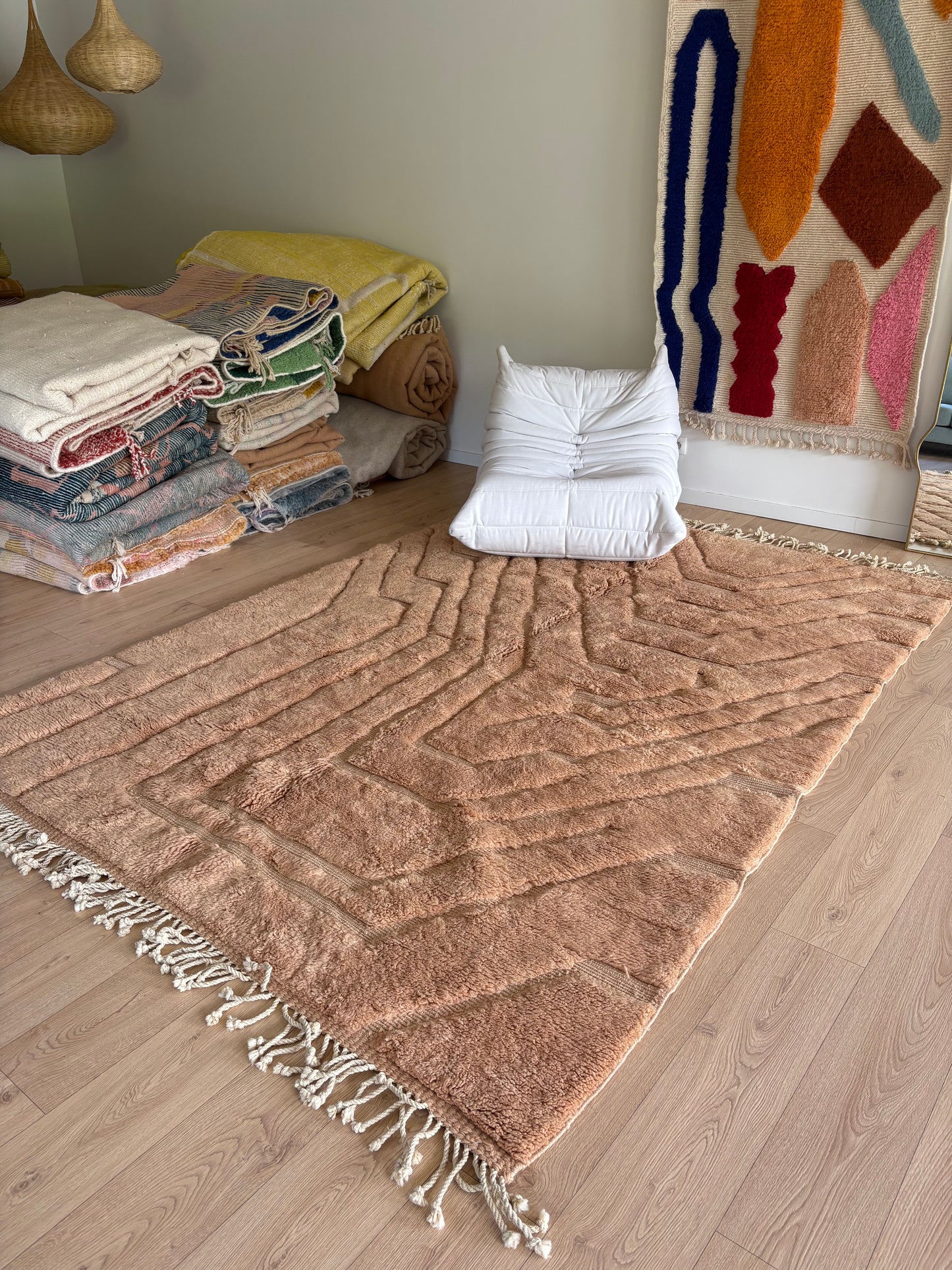 Mrirt Moroccan Rug (1176) 300x215cm - Clay