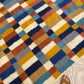 Beni Ouarain Moroccan Colorful Rug (966) 295x205cm - Blue Swimming Pool