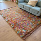 Beni Ouarain Moroccan Colorful Rug (852) 251x157cm - Pumpkin pie