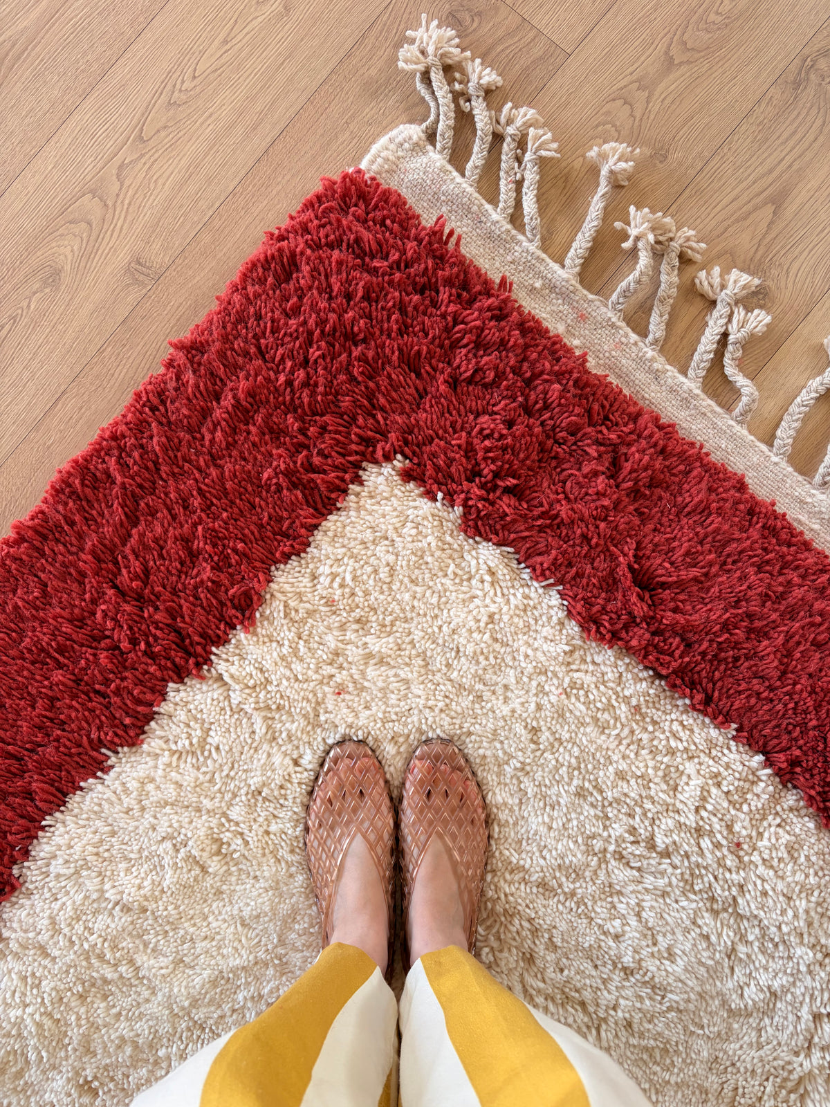Tapis Beni Ouarain coloré (1287) 310x202cm - The Mirror
