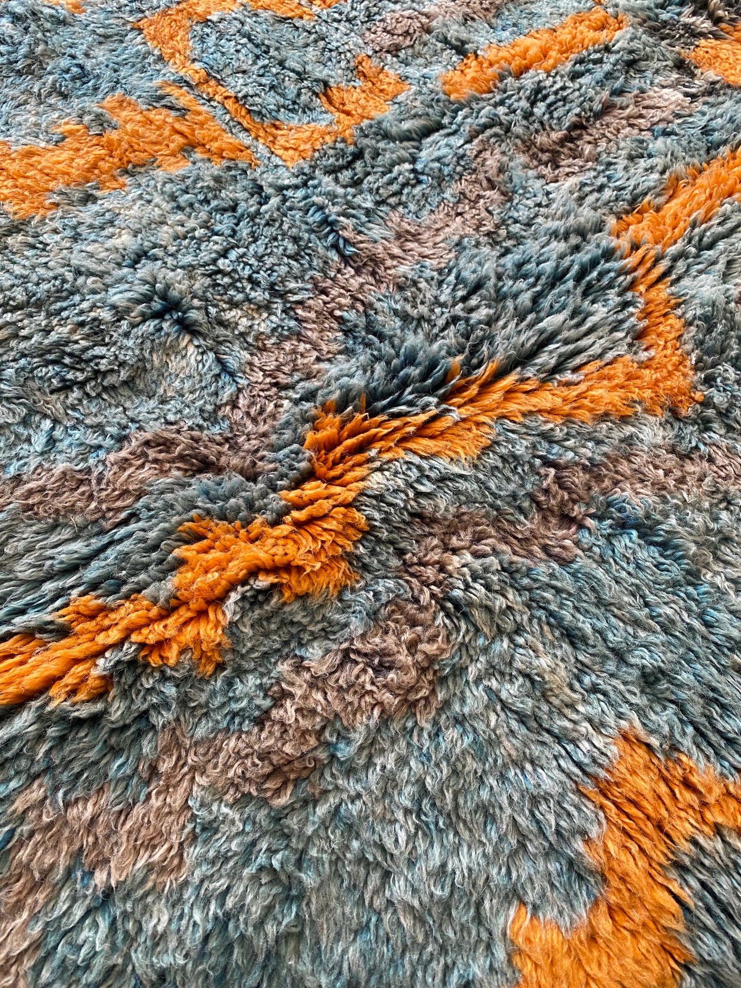 Beni Ouarain Moroccan Colorful Rug (931) 290x206cm - Deep in the ocean