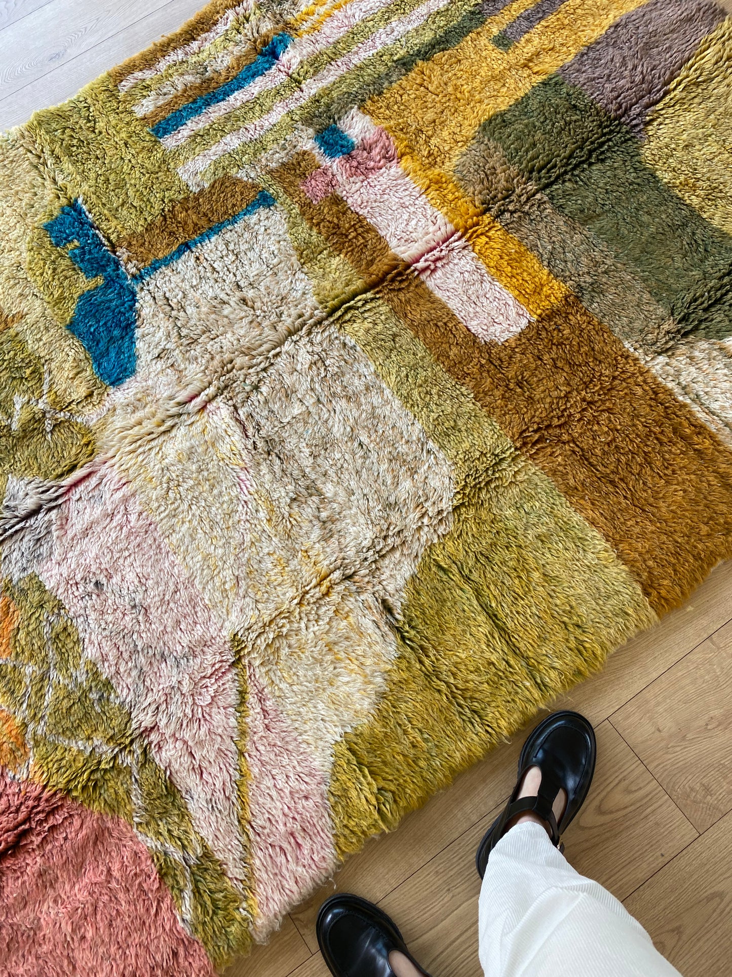 Tapis Beni Ouarain coloré (896) 238x155cm - Provence