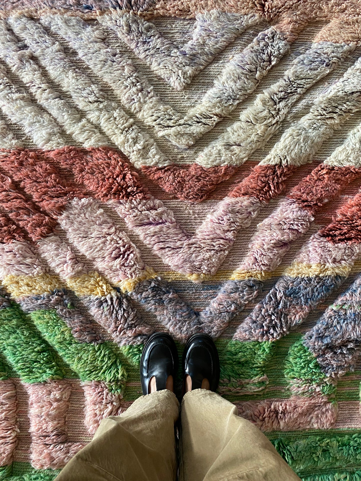 Tapis Beni Ouarain coloré (942) 240x155cm - Fae Garden