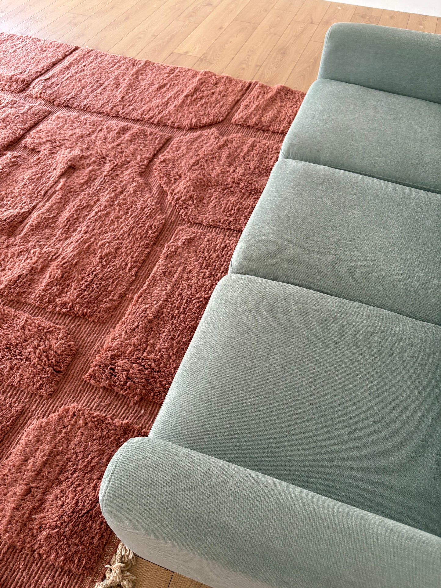 Tapis Beni Ouarain coloré (786) 417x292cm - Mocha Mousse