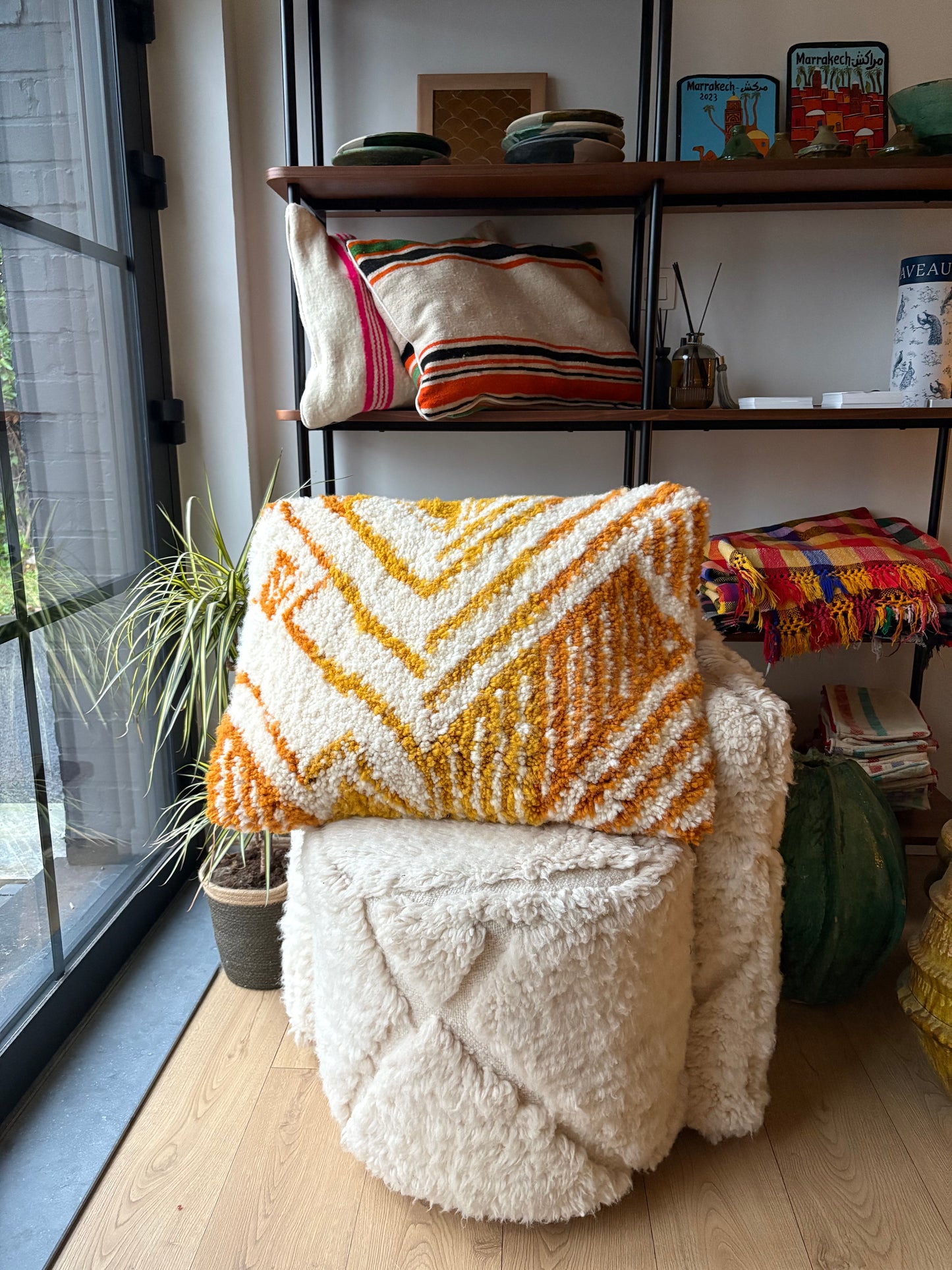 Coussin marocain en laine - 70x60cm