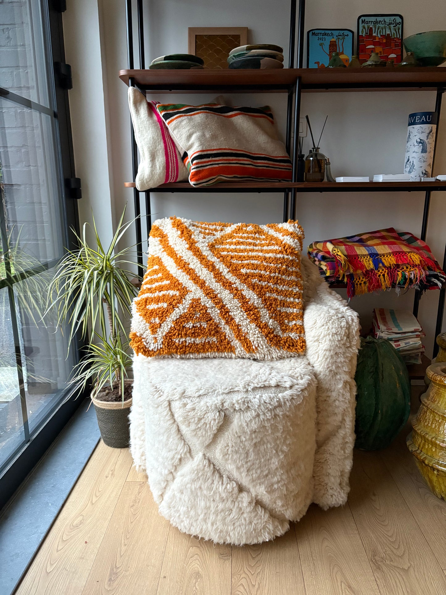 Coussin marocain en laine - 50x50cm