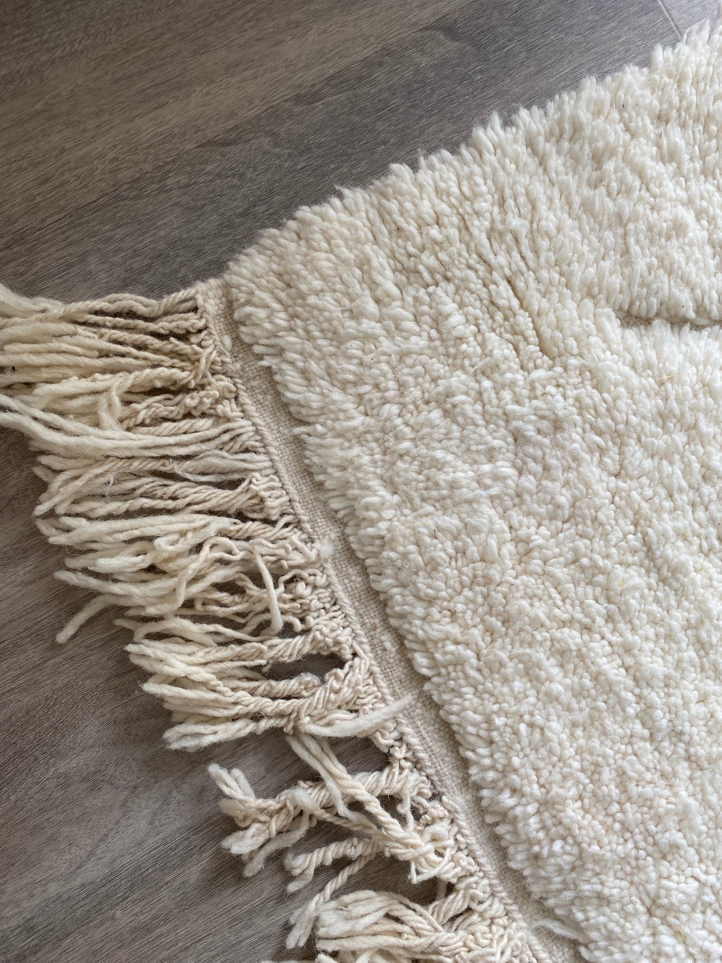 White Berber Wool Rug (561) 355x255cm