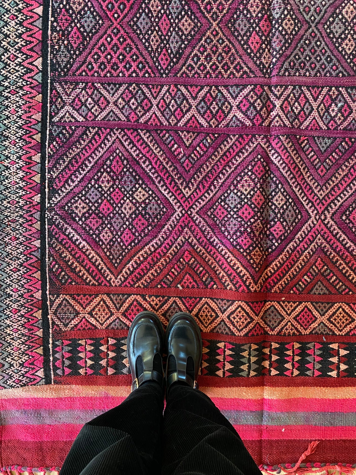 Tapis Kilim marocain ancien (842) 300x165cm