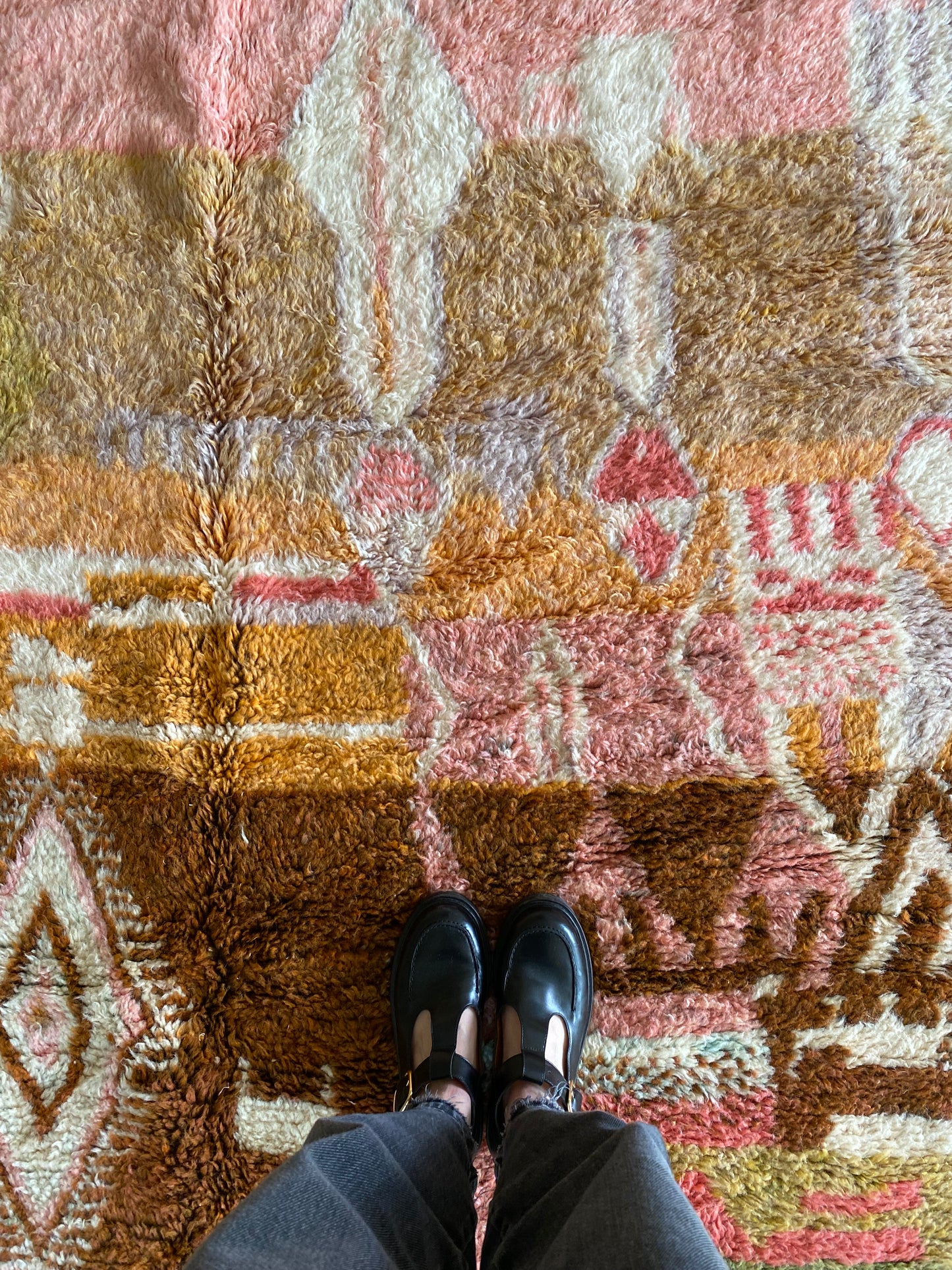 Beni Ouarain Moroccan Colorful Rug (923) 228x176cm - Terra