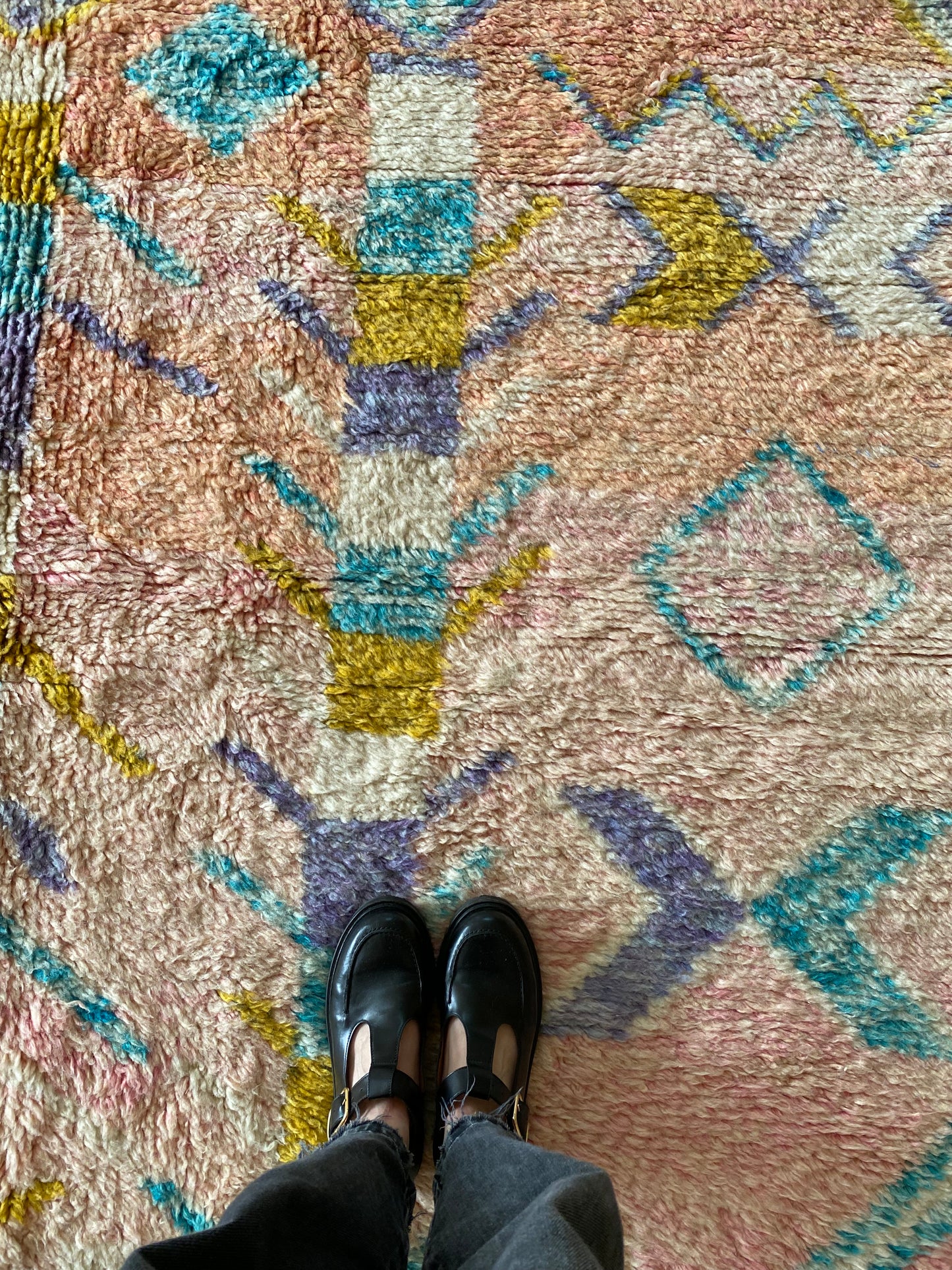 Beni Ouarain Moroccan Colorful Rug (934) 303x212cm - Memories