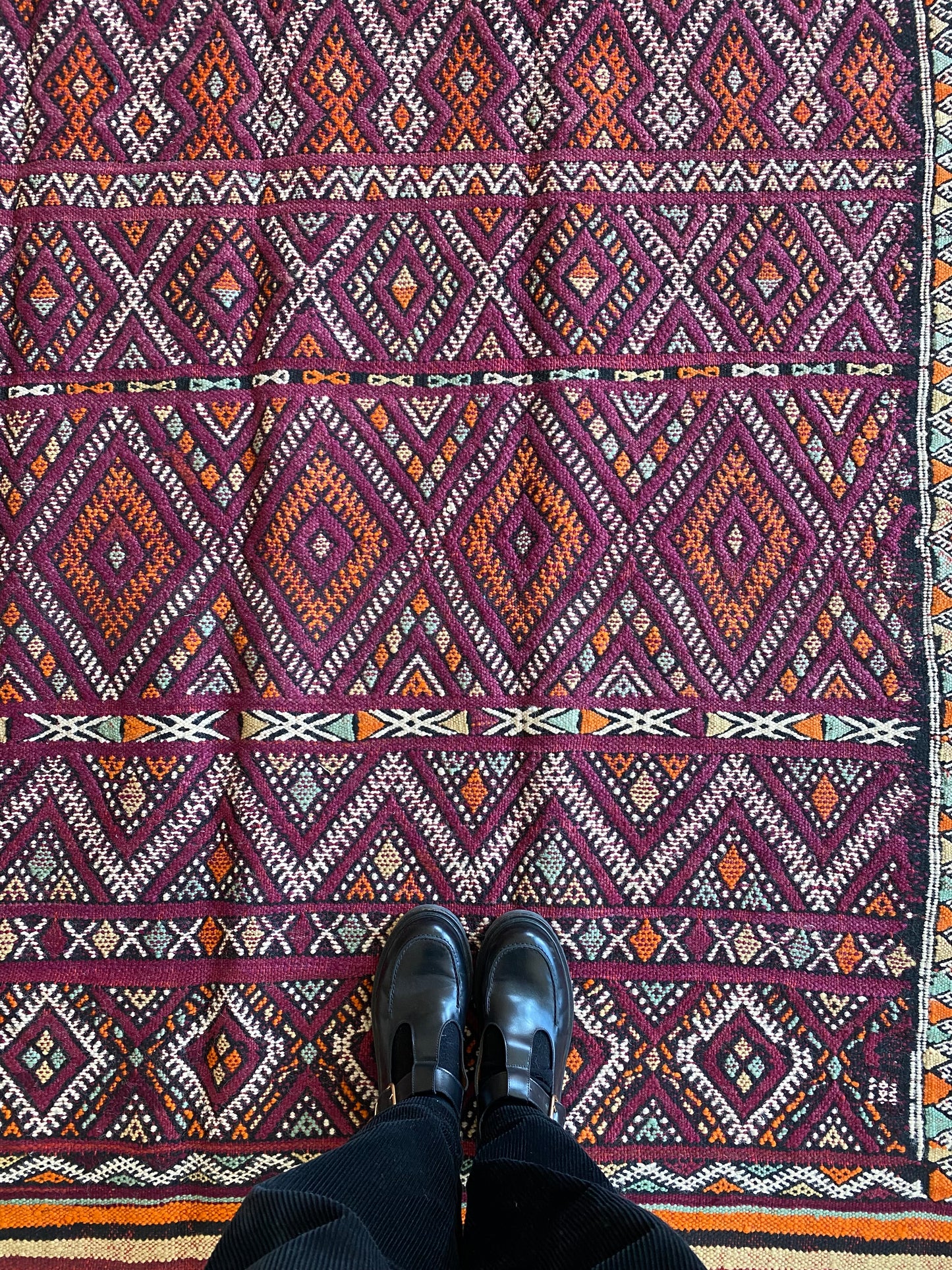 Tapis Kilim marocain ancien (844) 300x165cm