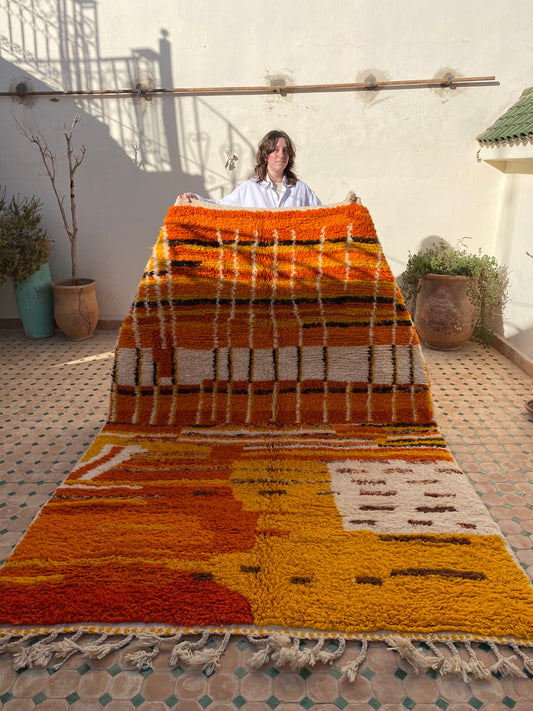 Beni Ouarain Moroccan Colorful Rug (478) 290x201cm