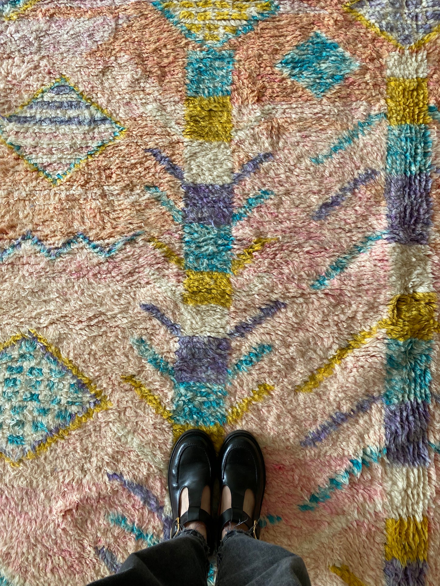 Beni Ouarain Moroccan Colorful Rug (934) 303x212cm - Memories