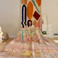 Tapis Beni Ouarain coloré (948) 282x210cm - Honeymoon in Paradise