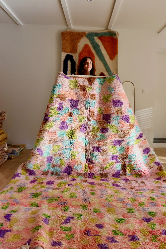 Tapis Beni Ouarain coloré (947) 294x210cm - The Princess and The Pea