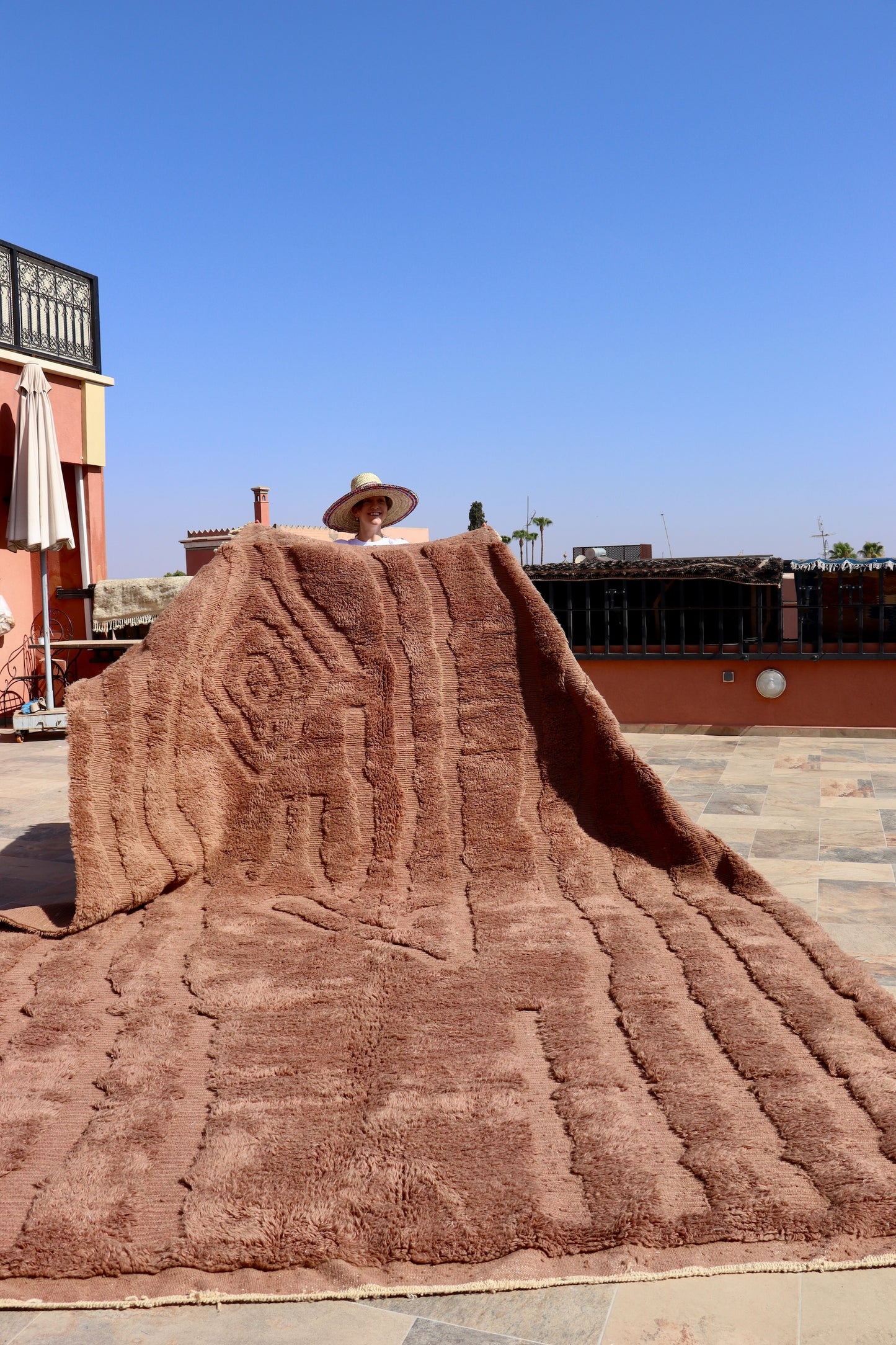 Beni Ouarain Moroccan Colorful Rug (976) 420x298 - Chocolate Ice Cream