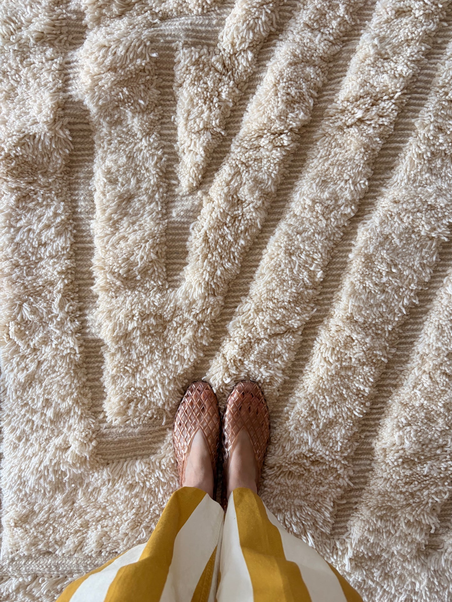 Beni Ouarain Moroccan Rug (1307) 340x243cm - The White Mountain