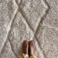 Tapis Beni Ouarain blanc (1306) 342x246cm - Number 2