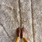 Tapis Beni Ouarain blanc (1306) 342x246cm - Number 2