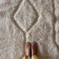 Tapis Beni Ouarain blanc (1306) 342x246cm - Number 2