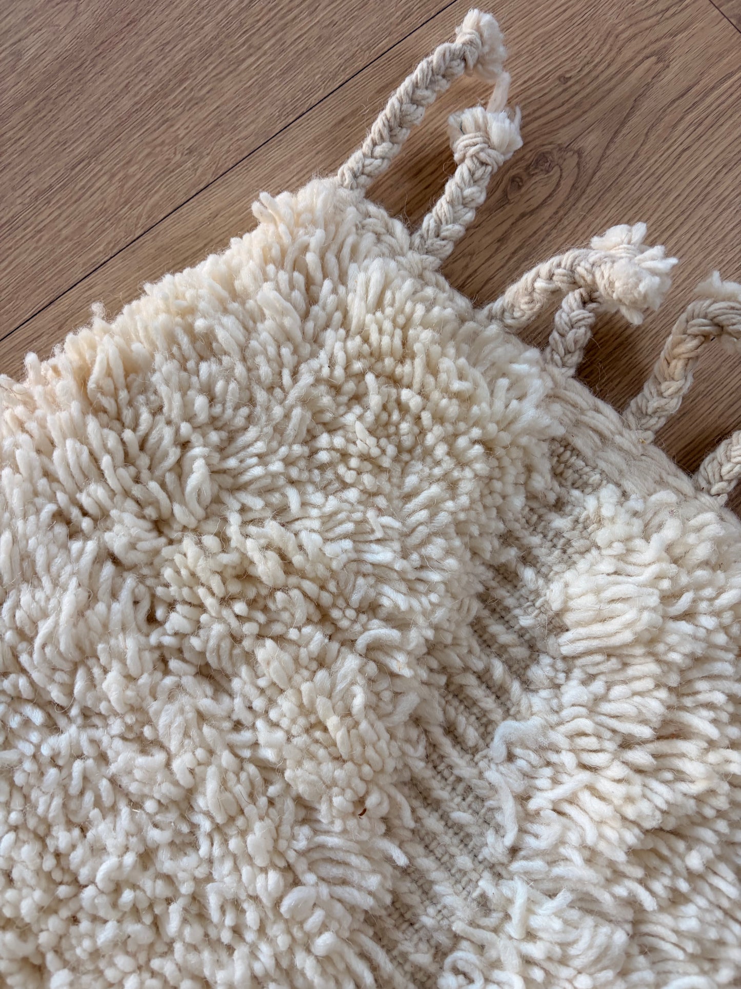 Tapis Beni Ouarain blanc (1306) 342x246cm - Number 2