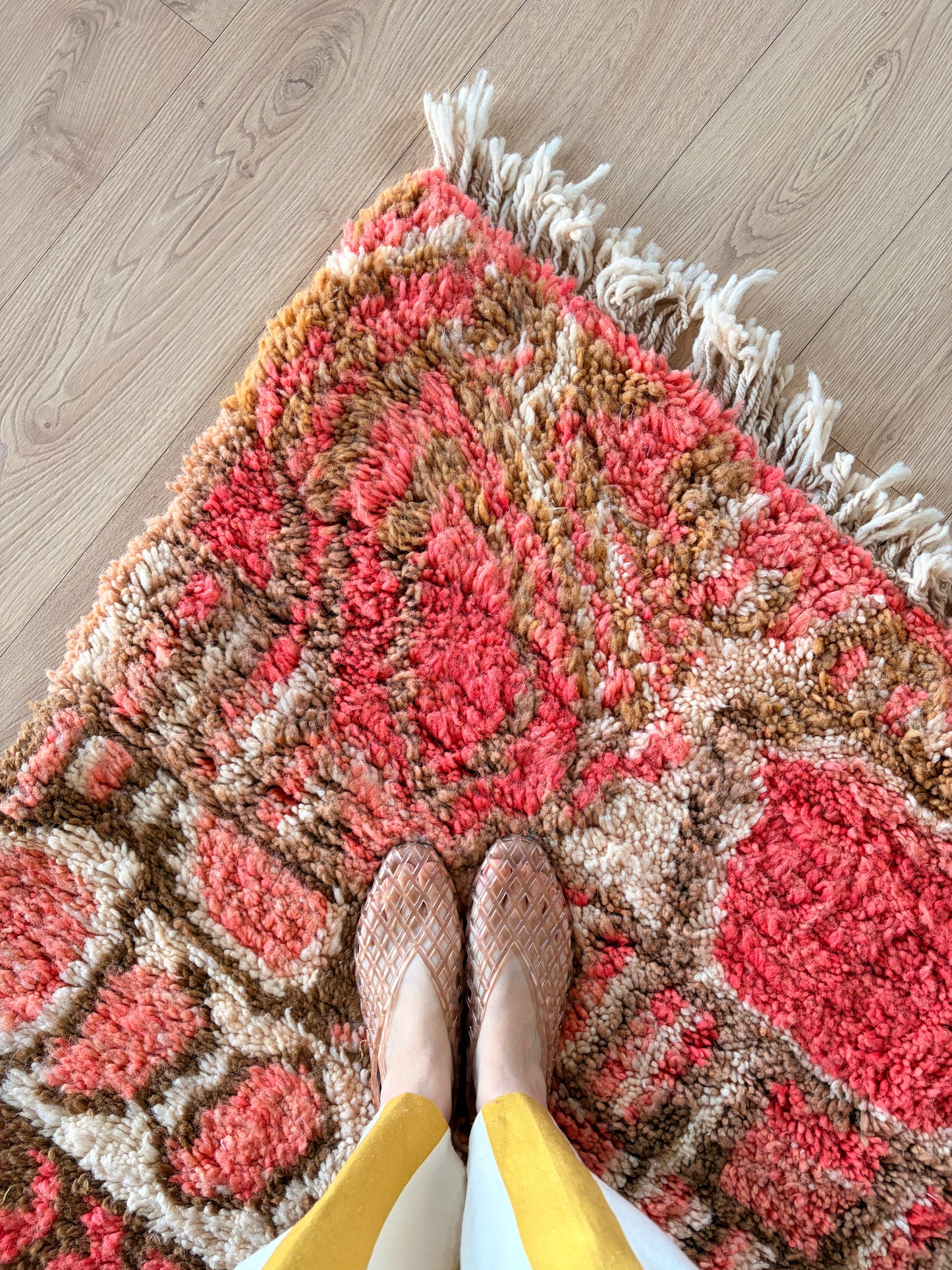 Beni Ouarain Moroccan Colorful Rug (1308) 318x274cm - Shooting Stars