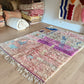 Boujaad Moroccan Colorful Rug (1278) 270x194 - Pink Lake