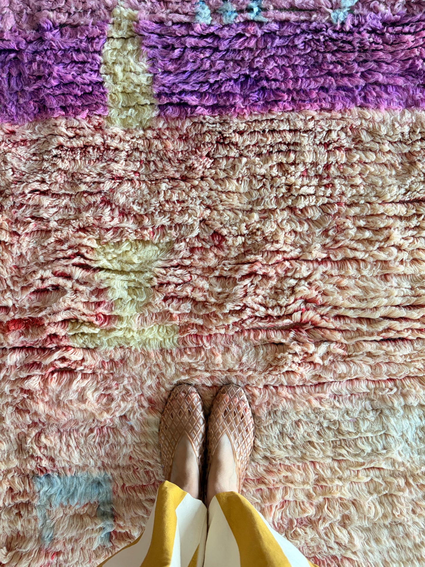 Boujaad Moroccan Colorful Rug (1278) 270x194 - Pink Lake