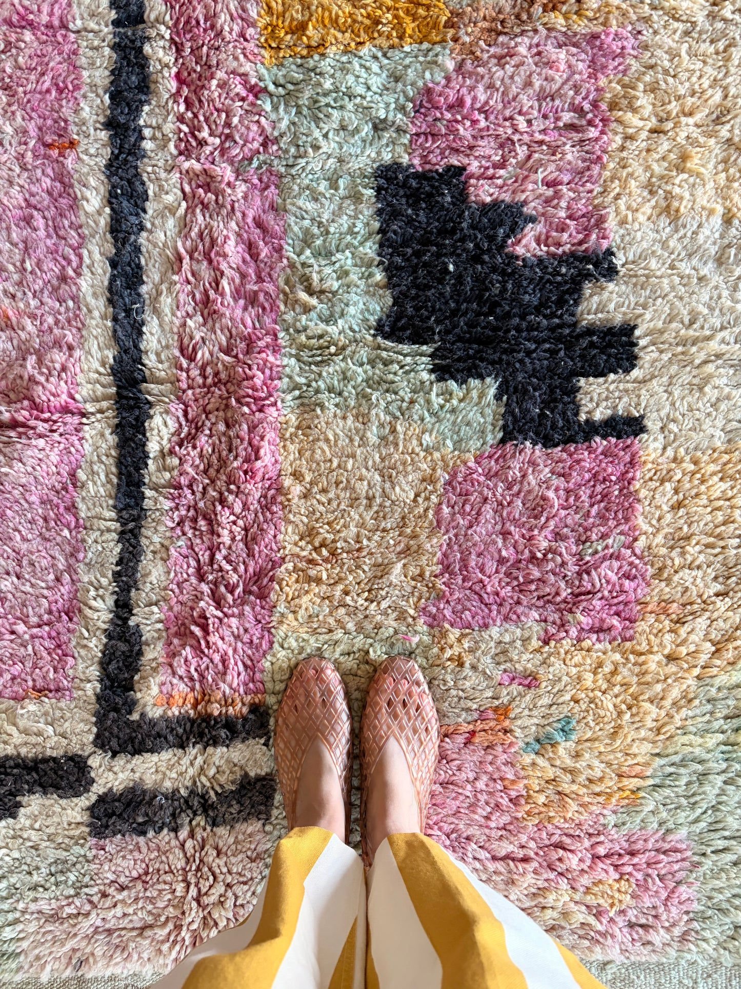 Boujaad Moroccan Colorful Rug (1270) 273x156 - Black Beach